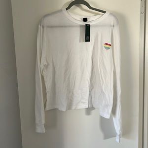 NWT Wild Fable Long Sleeve Heart Tee - Size XL
